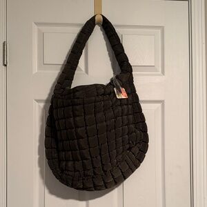 Free People FP Movement Quilted Army Green Carryall Bag